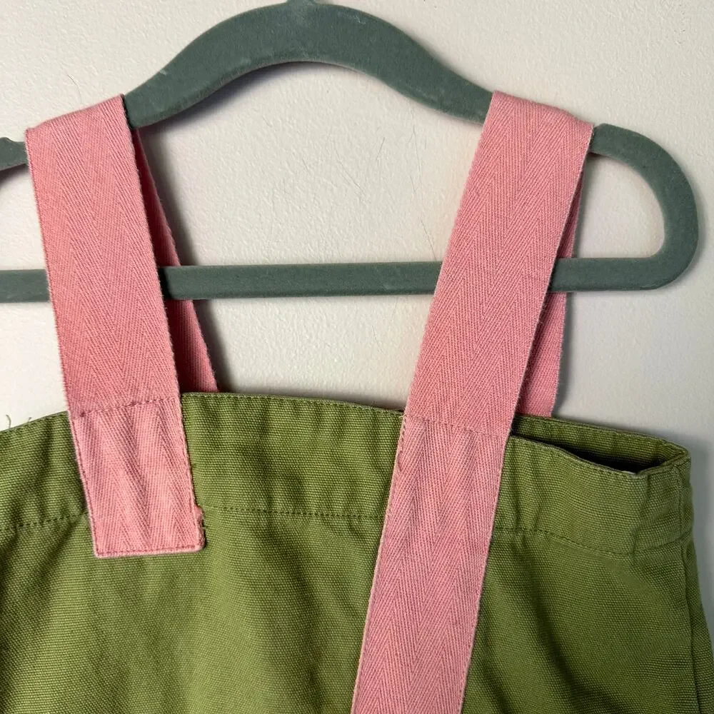 Eeni Meeni Miini Moh Dress Size 2 2T Pink Green Abstract Unique Minimalist